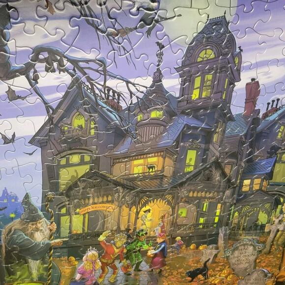 Bits And Pieces Goblins & Goodies & Ghouls Oh My Large Format 300 Pieces Puzzle - Picture 10 of 16